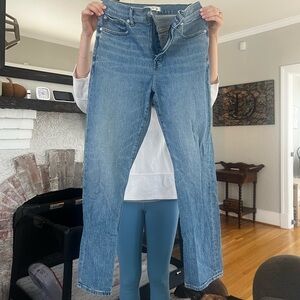 Madewell Women's 90s Straight Leg Blue Jeans